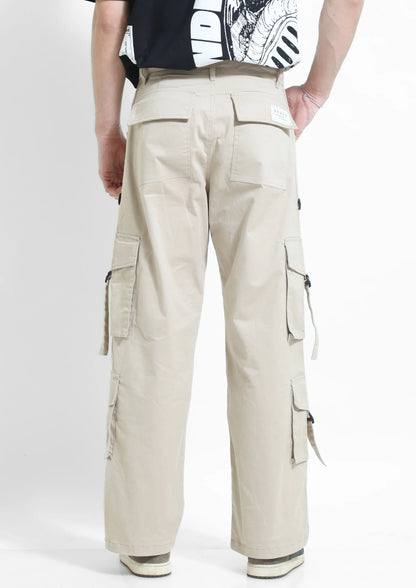 Beige Carpenter Cargos | Unisex